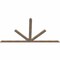 Ekena Millwork Saratoga Smooth Timber Gable Bracket, Douglas Fir, 84"W x 45"H x 1 1/2"D x 3 1/2"F, 13/12 Pitch GBW084X45X0204SAR00SDF - alternate 5